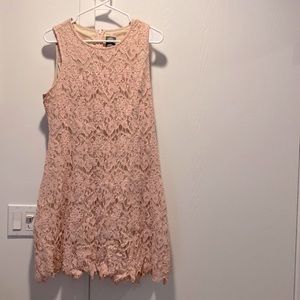 Blush lace dress